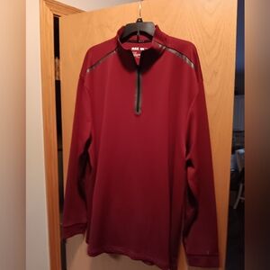 Men's Size 3XL, Msx Maroon Quarter-Zip Jacket